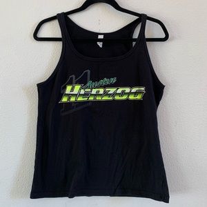 Austin Herzog Neon Green Motorsport Tank Top
